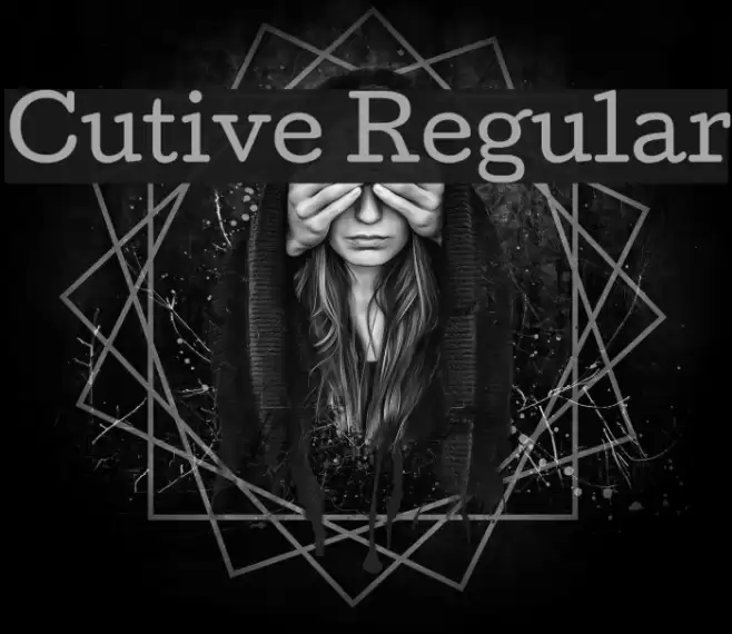 Cutive Regular Font examples