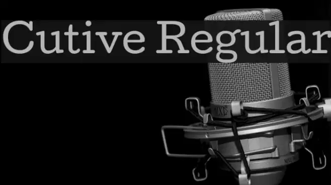 Cutive Regular Font examples