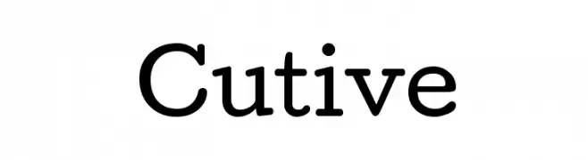 Cutive  Frei Schriftart Herunterladen