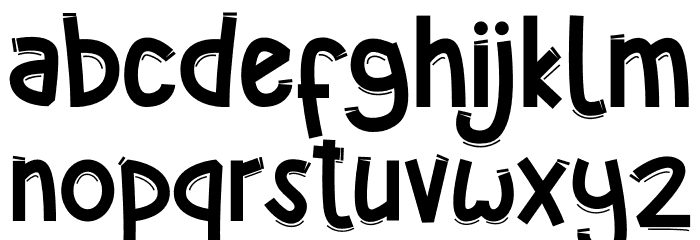 Cutline Font LOWERCASE