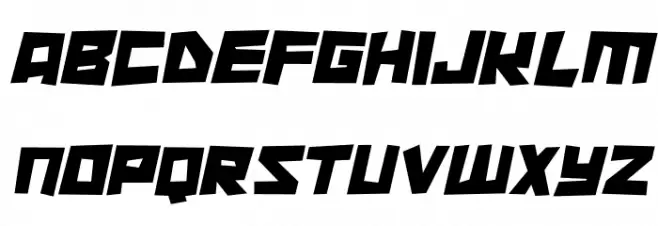 Cutout City Italic Schriftart Groß