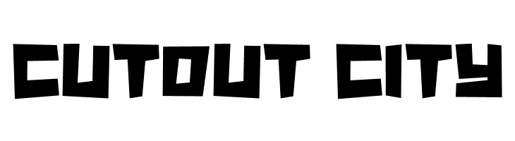 Cutout City  नि: शुल्क फ़ॉन्ट्स डाउनलोड