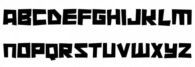 Cutout City Schriftart Groß