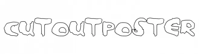 CutoutPoster  Frei Schriftart Herunterladen