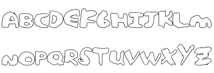 CutoutPoster Font LOWERCASE