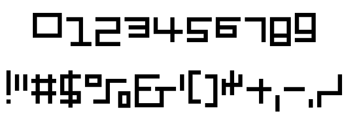 Cutouts Font OTHER CHARS