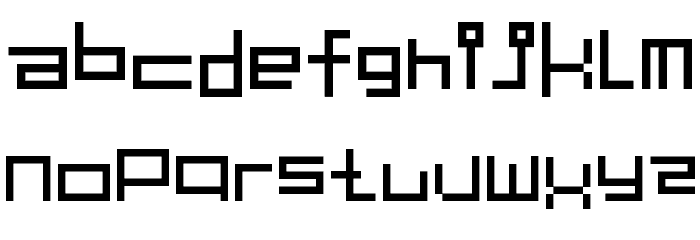 Cutouts Font LOWERCASE