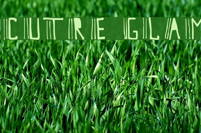 Cutre Glam Font examples