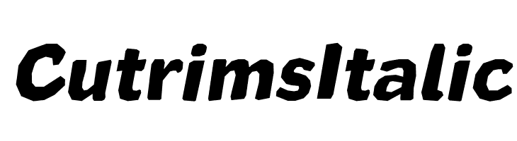 Cutrims Italic Шрифта