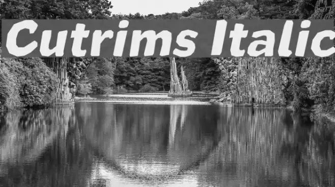 Cutrims Italic フォント examples