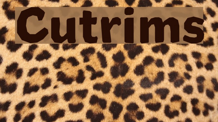 Cutrims Font examples