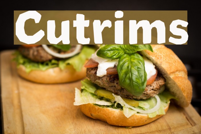 Cutrims Font examples