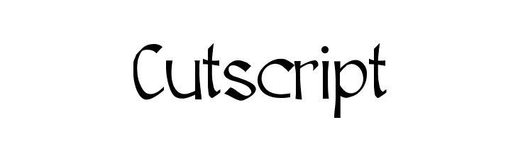 Cutscript  font caratteri gratis