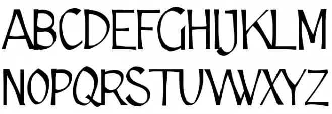 Cutscript Schriftart Groß