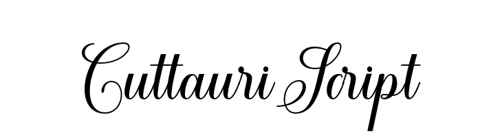 CuttauriScript  フリーフォントのダウンロード