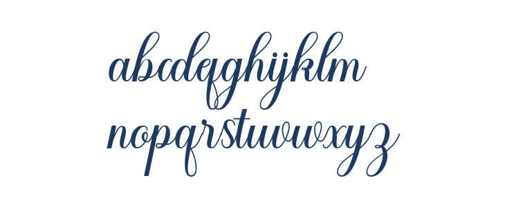 CuttauriScript Lowercase