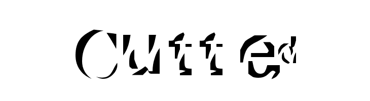 Cutted  Descarca Fonturi Gratis
