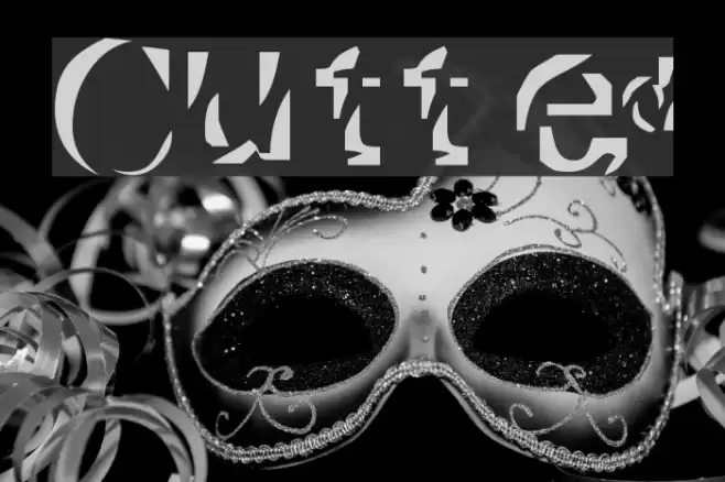 Cutted Font examples