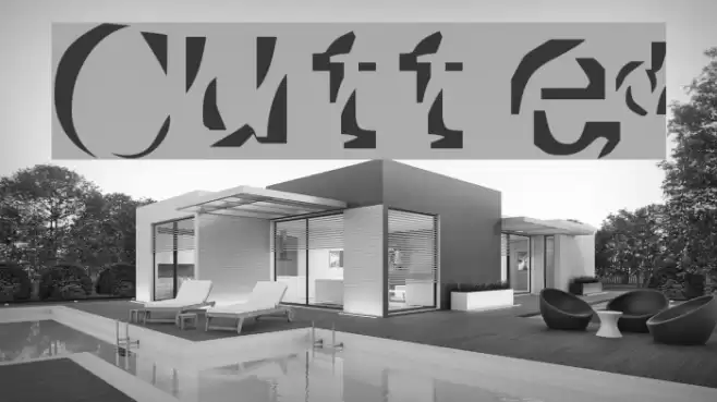 Cutted Font examples