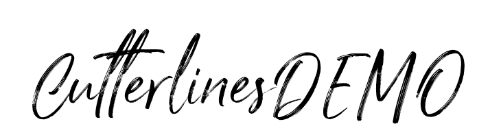 Cutterlines DEMO  Fuentes Gratis Descargar