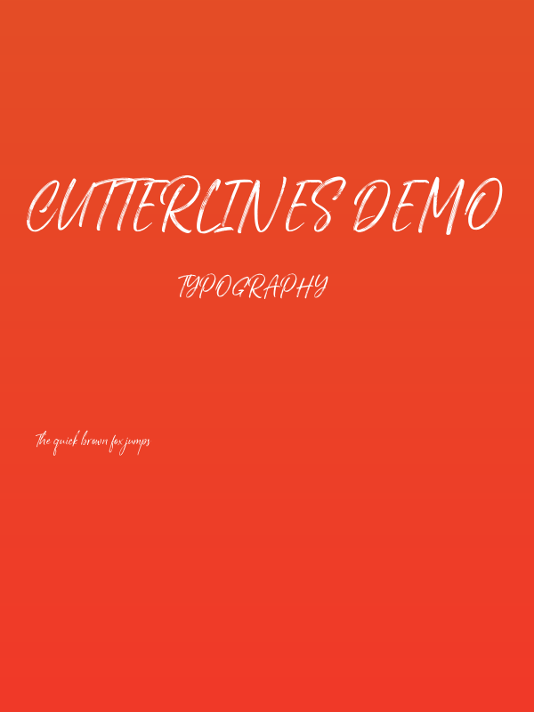 Cutterlines DEMO Poster