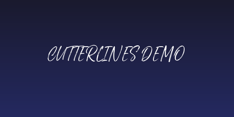 Cutterlines DEMO Social Header