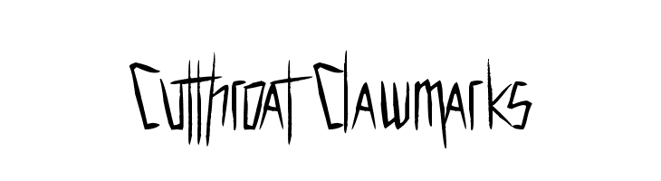 Cutthroat Clawmarks Font
