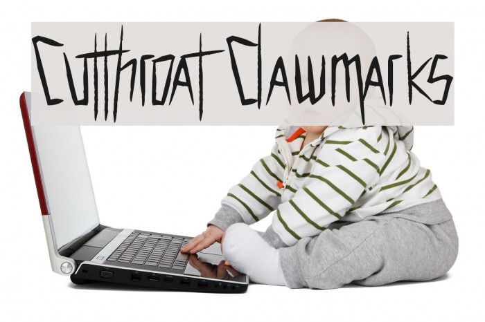 Cutthroat Clawmarks Font examples