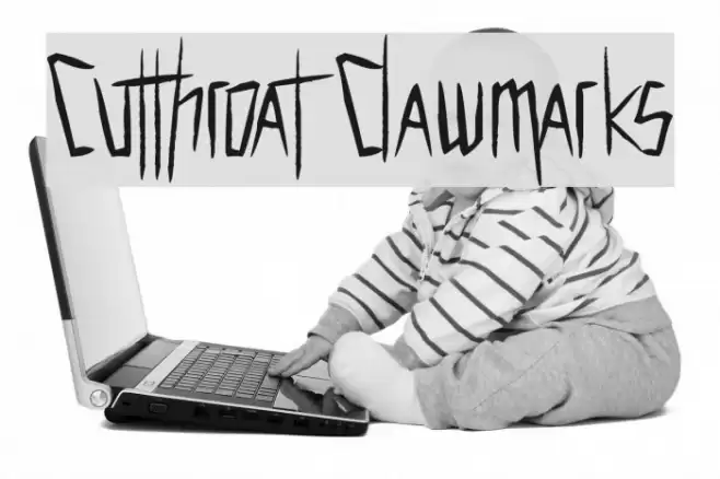 Cutthroat Clawmarks Font examples