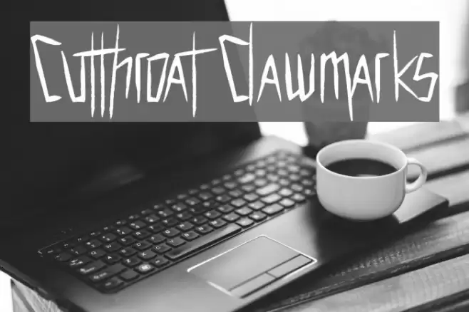 Cutthroat Clawmarks Font examples