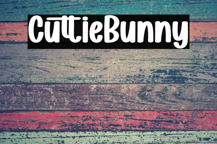 Cuttie Bunny Example 1