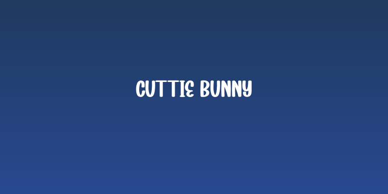 Cuttie Bunny Social Header