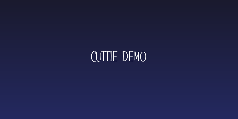 Cuttie Demo Social Header