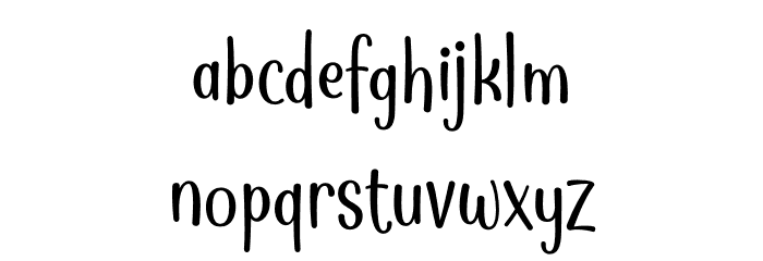 Cuttie Demo Font LOWERCASE