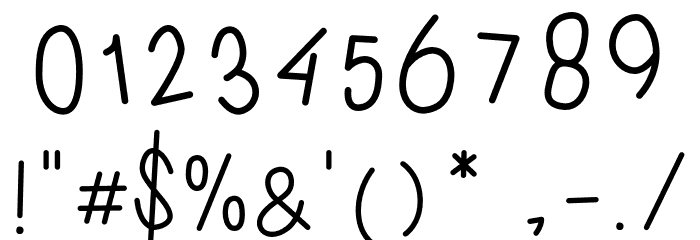 Cuttie Font OTHER CHARS