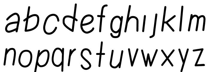 Cuttie Font LOWERCASE