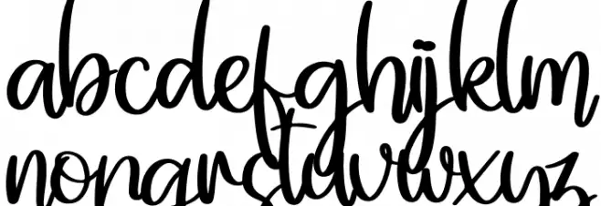 Cutties Betty फ़ॉन्ट लोअरकेस