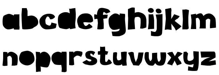 Cutting Board Font LOWERCASE