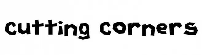 Cutting Corners  Fuentes Gratis Descargar