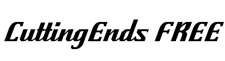 Cutting-Ends FREE  Frei Schriftart Herunterladen