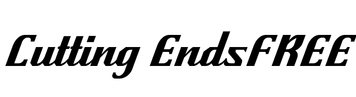 Cutting-EndsFREE  Frei Schriftart Herunterladen