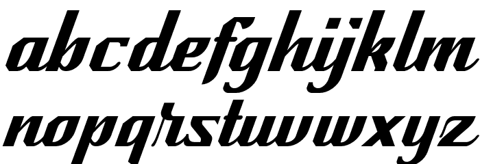 Cutting-EndsFREE Font LOWERCASE
