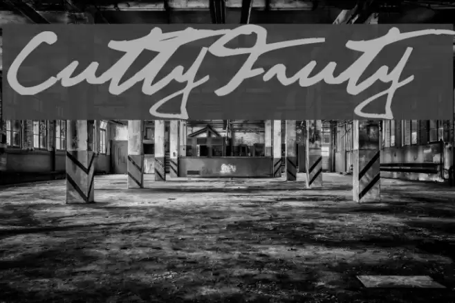 CuttyFruty Font examples