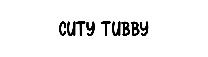 Cuty Tubby  Скачать бесплатные шрифты