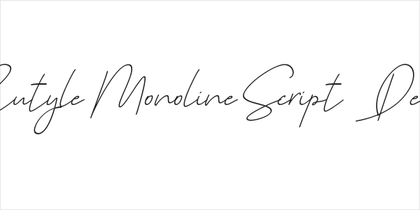 Cutyle Monoline Script [Demo] Logo