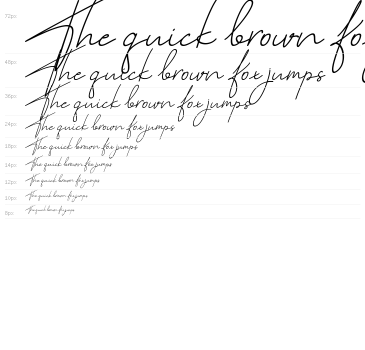 Cutyle Monoline Script [Demo] Waterfall