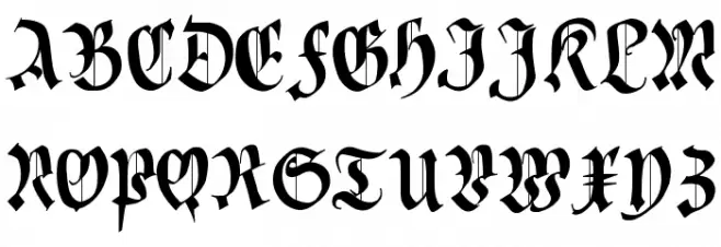CuxhavenFraktur Fonte MAIÚSCULAS