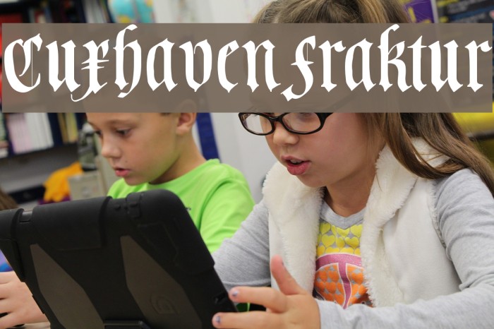 CuxhavenFraktur Font examples