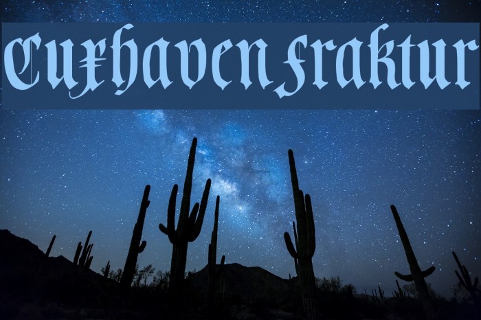 CuxhavenFraktur Font examples