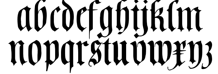 CuxhavenFraktur Font LOWERCASE